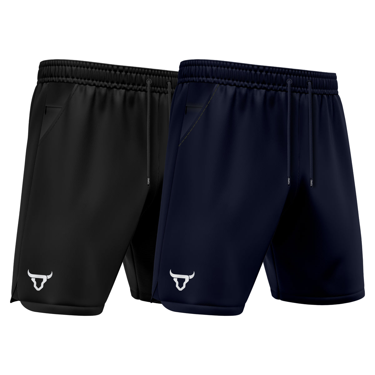 Toro Activa Runing Shorts Pack of 2 shorts Black Navy