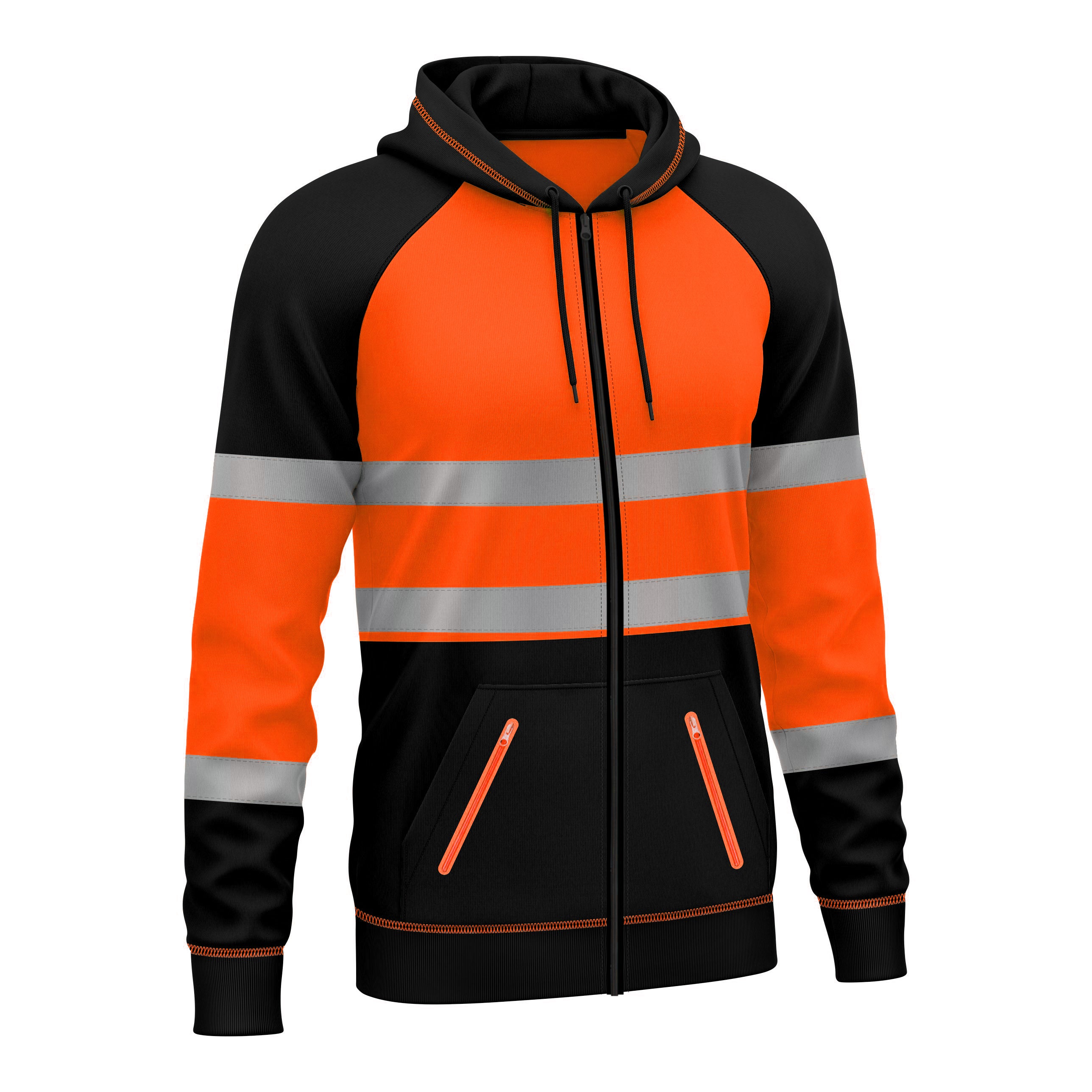 Toro Activa Hi-Vis Fleece Zipper Pullover Hoodie 1002 TORO ACTIVA
