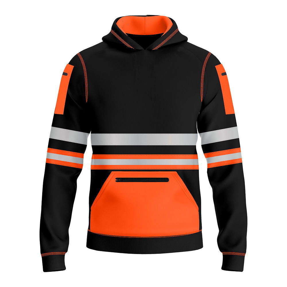 Toro Activa Hi-Vis Fleece Pullover Hoodie 1006 Kids - Orange/Black TORO ACTIVA