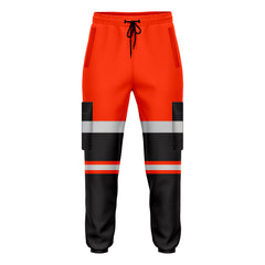 Toro Activa Workwear Fleece Joggers TR103 Orange Black TORO ACTIVA