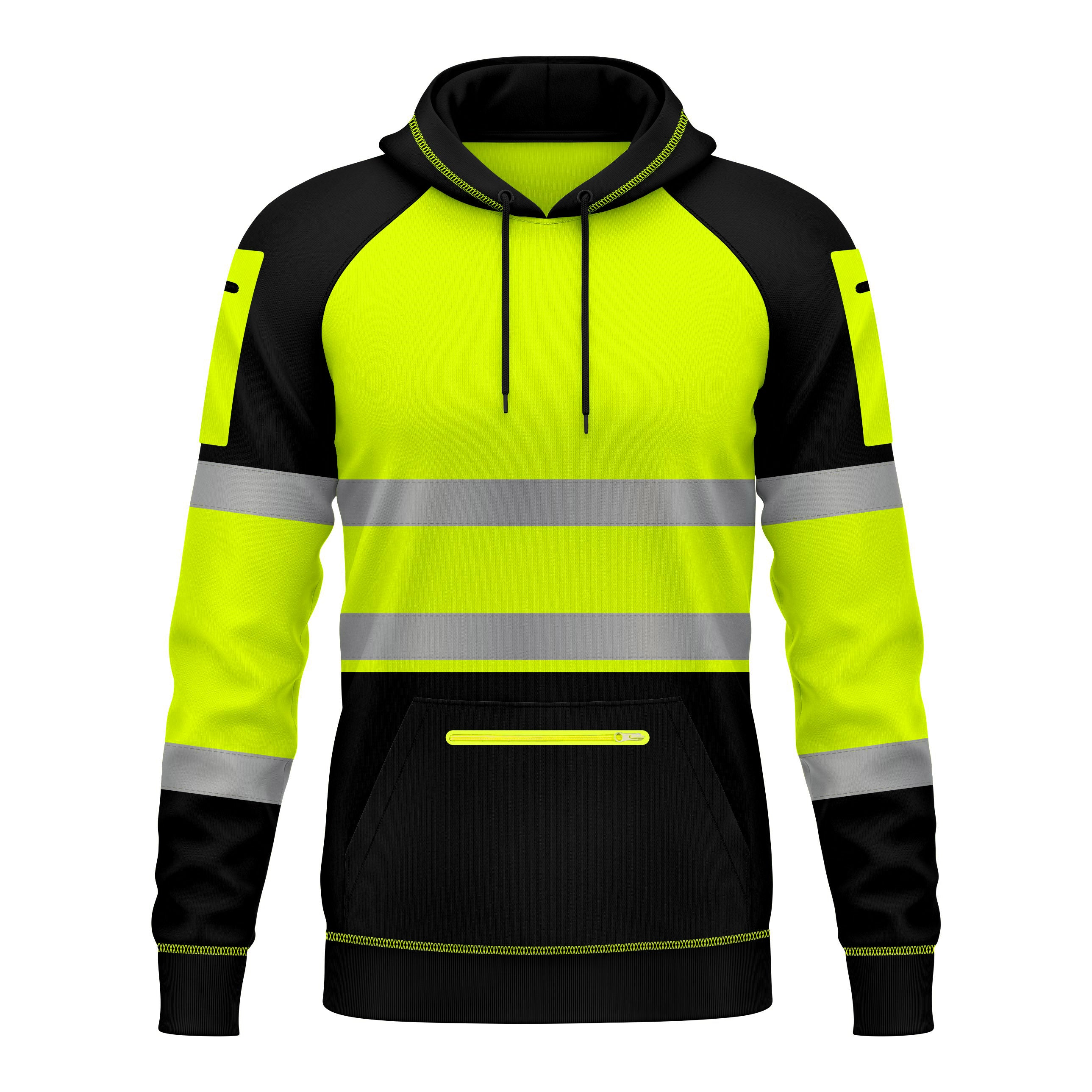 Toro Activa Hi-Vis Pullover Fleece Hoodie 1002 Yellow Black TORO ACTIVA
