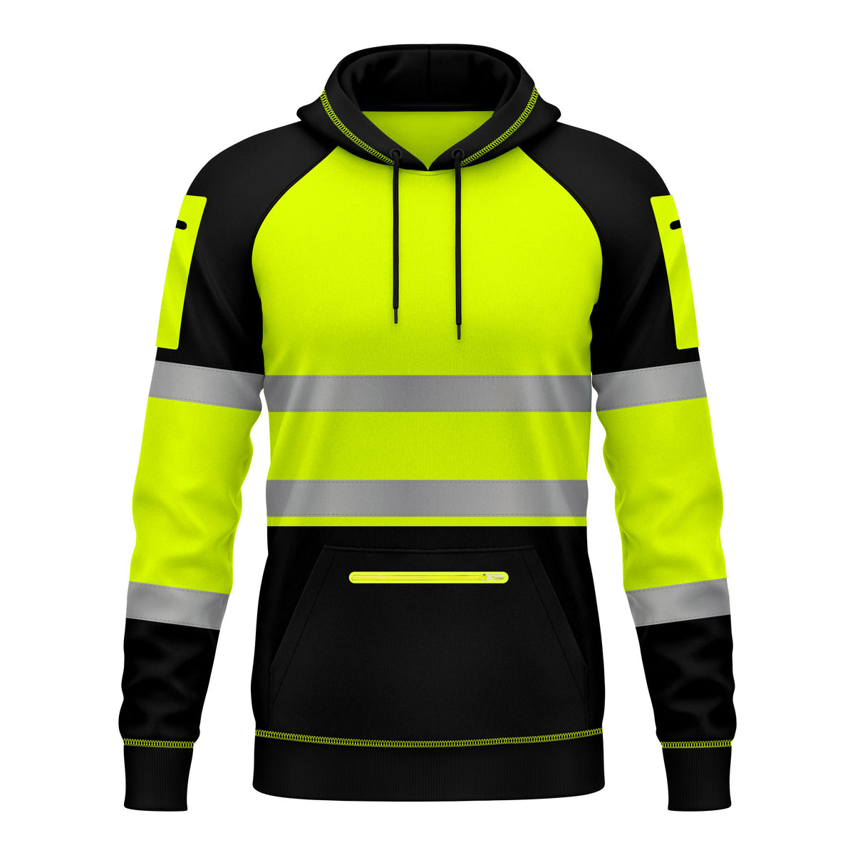 Toro Activa Hi-Vis Pullover Fleece Hoodie 1002 Yellow Black TORO ACTIVA