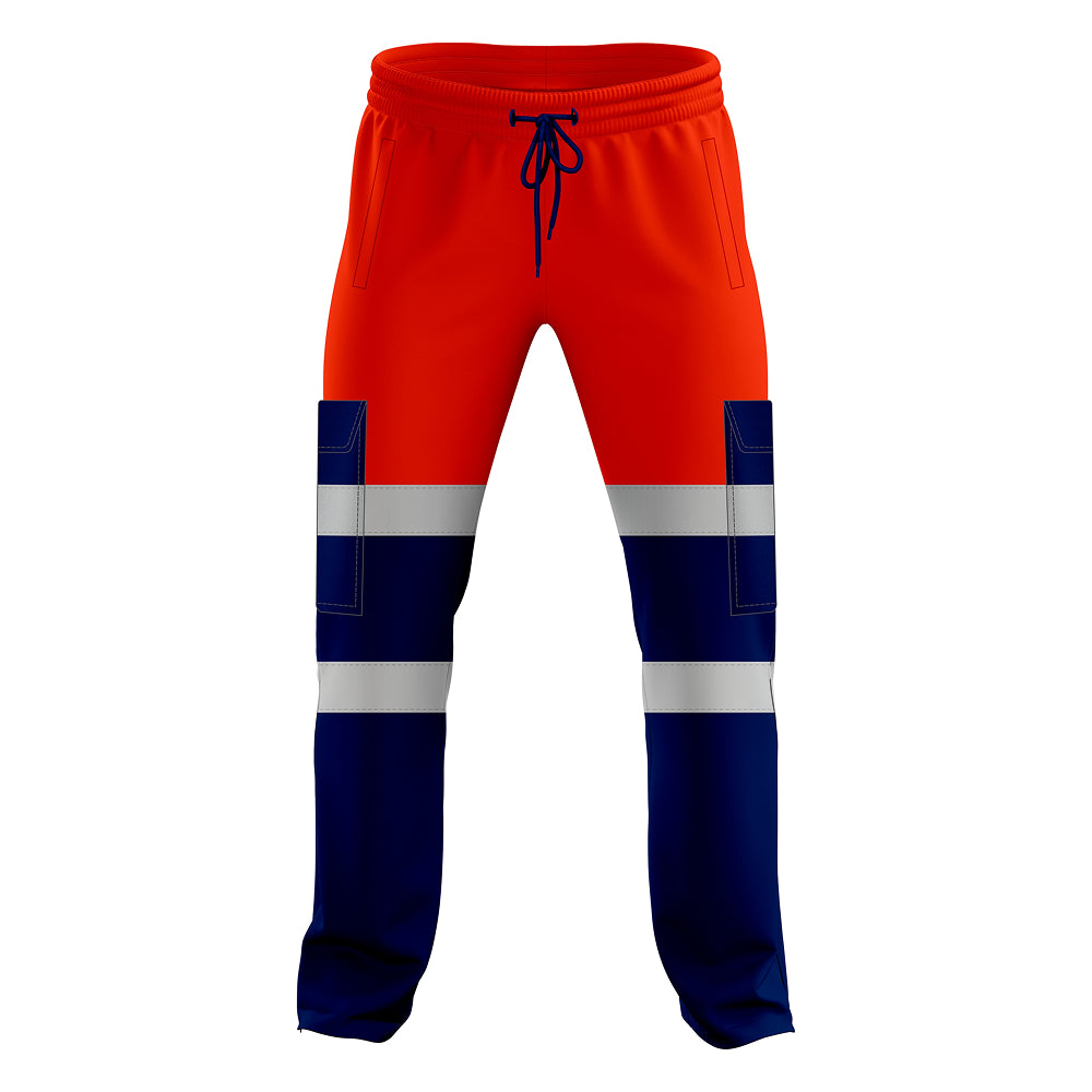 Toro Activa Workwear Fleece Joggers TR101 Orange Navy TORO ACTIVA