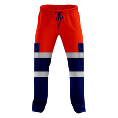 Toro Activa Workwear Fleece Joggers TR101 Orange Navy TORO ACTIVA