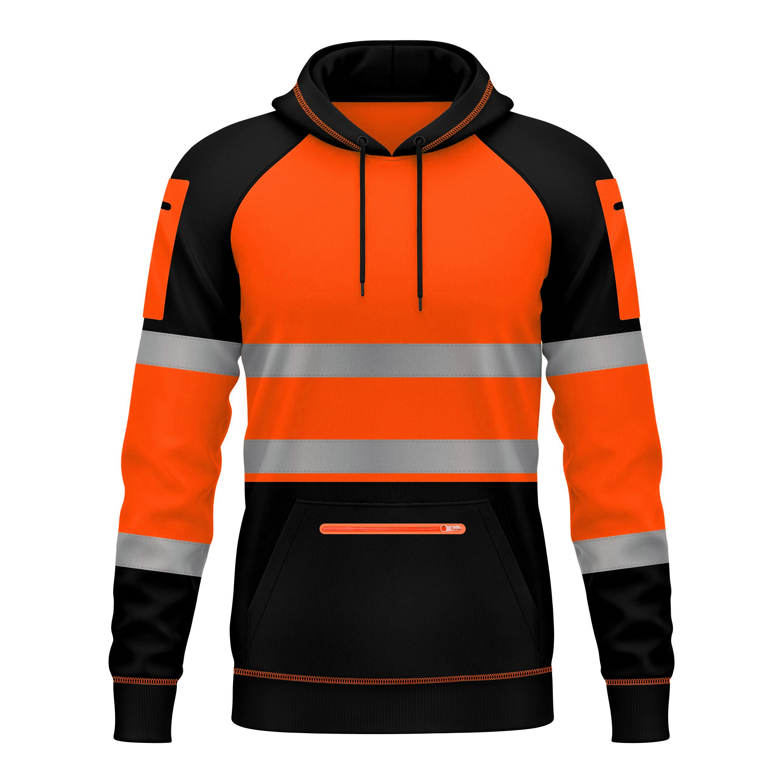 Toro Activa Hi-Vis Pullover Fleece Hoodie 1002 - Orange/Black TORO ACTIVA