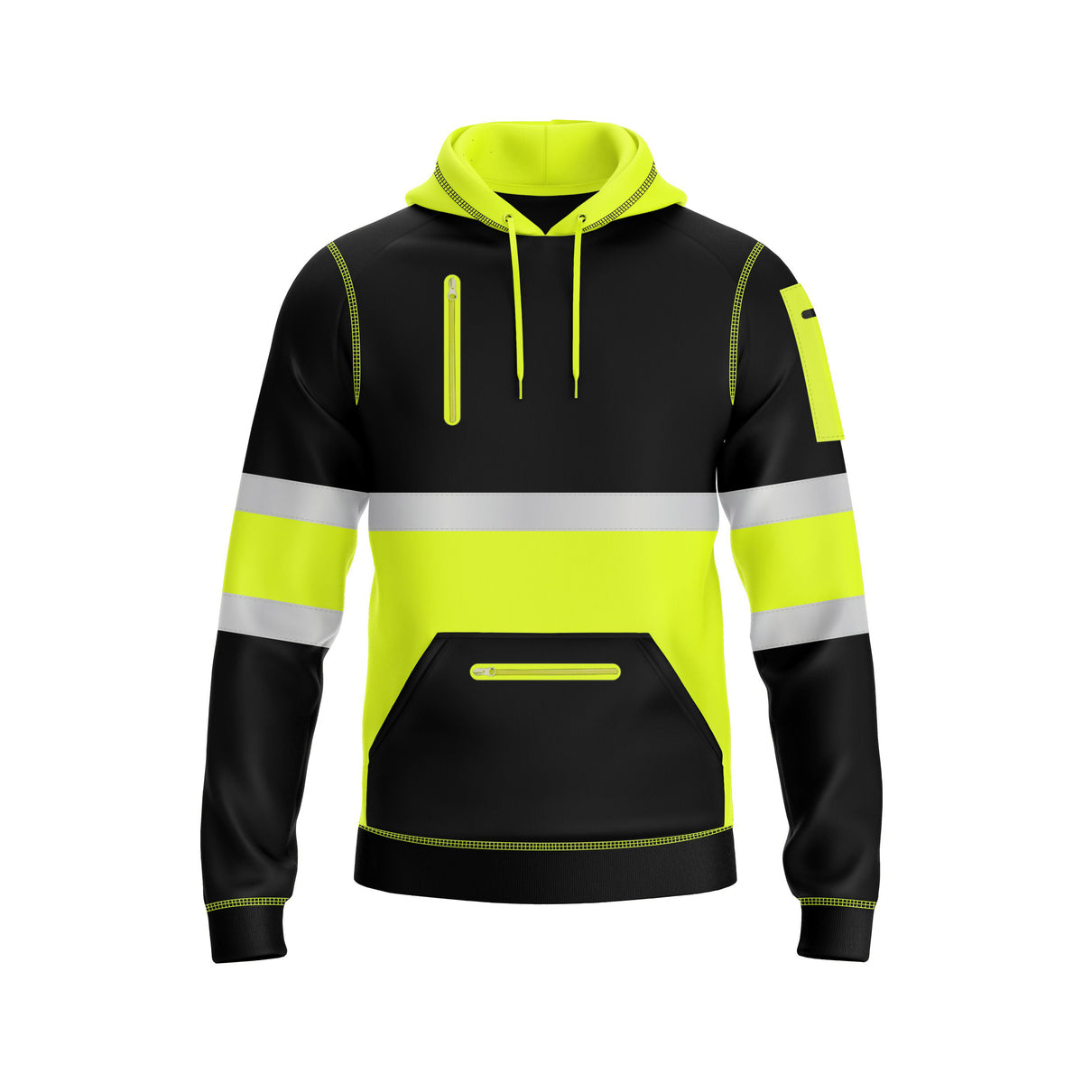 Toro Activa WaterProof Hi-Vis Fleece Workwear Pullover Hoodie 1001