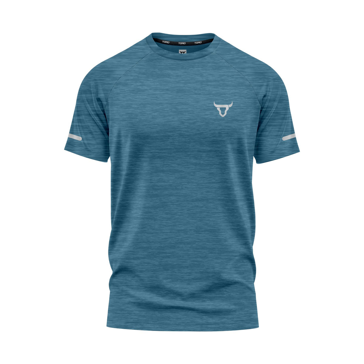 Toro Activa Men Short Sleeve T-Shirts Workout Melange Teal