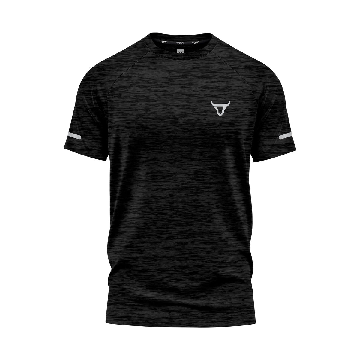 Toro Activa Men Short Sleeve T-Shirts Workout Melange Black