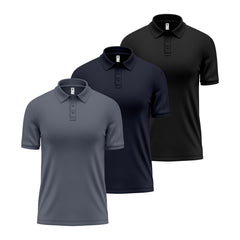 Toro Activa Essentials Plain Half Sleeve polo Shirt Pack of 3 TORO ACTIVA