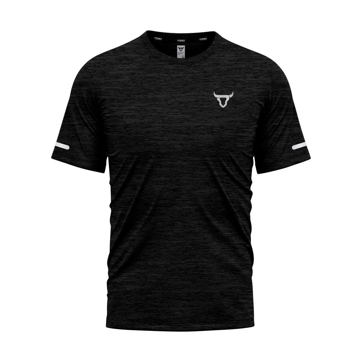 Toro Activa Kids Short Sleeve Dry-fit Shirt Melange Black