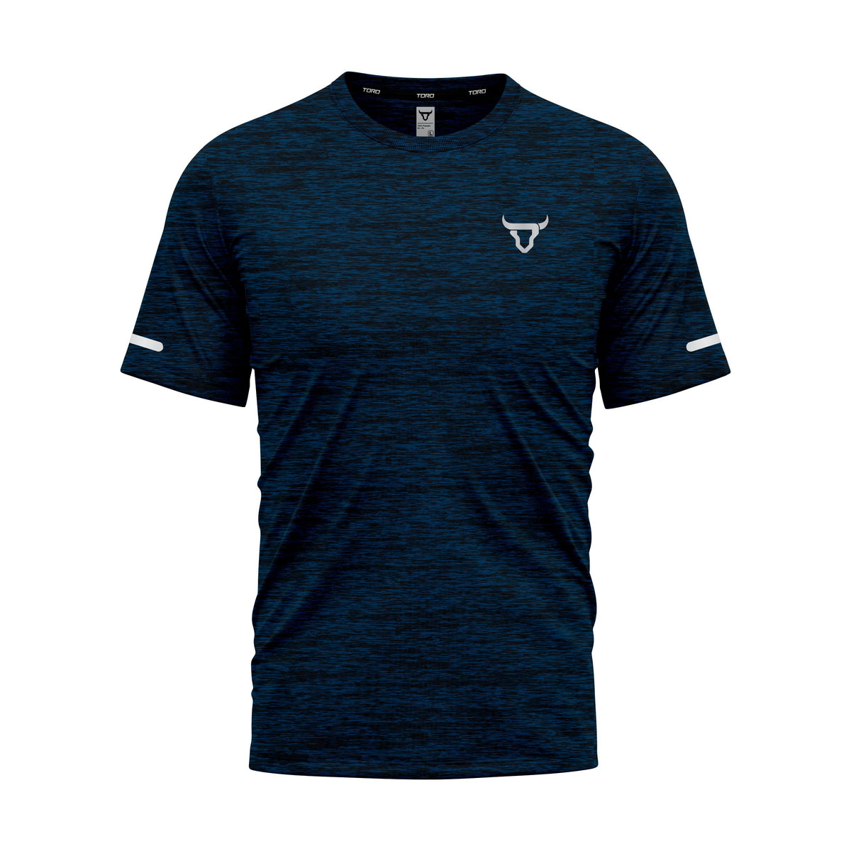 Toro Activa Kids  Short Sleeve Dry-fit Shirt Melange Blue