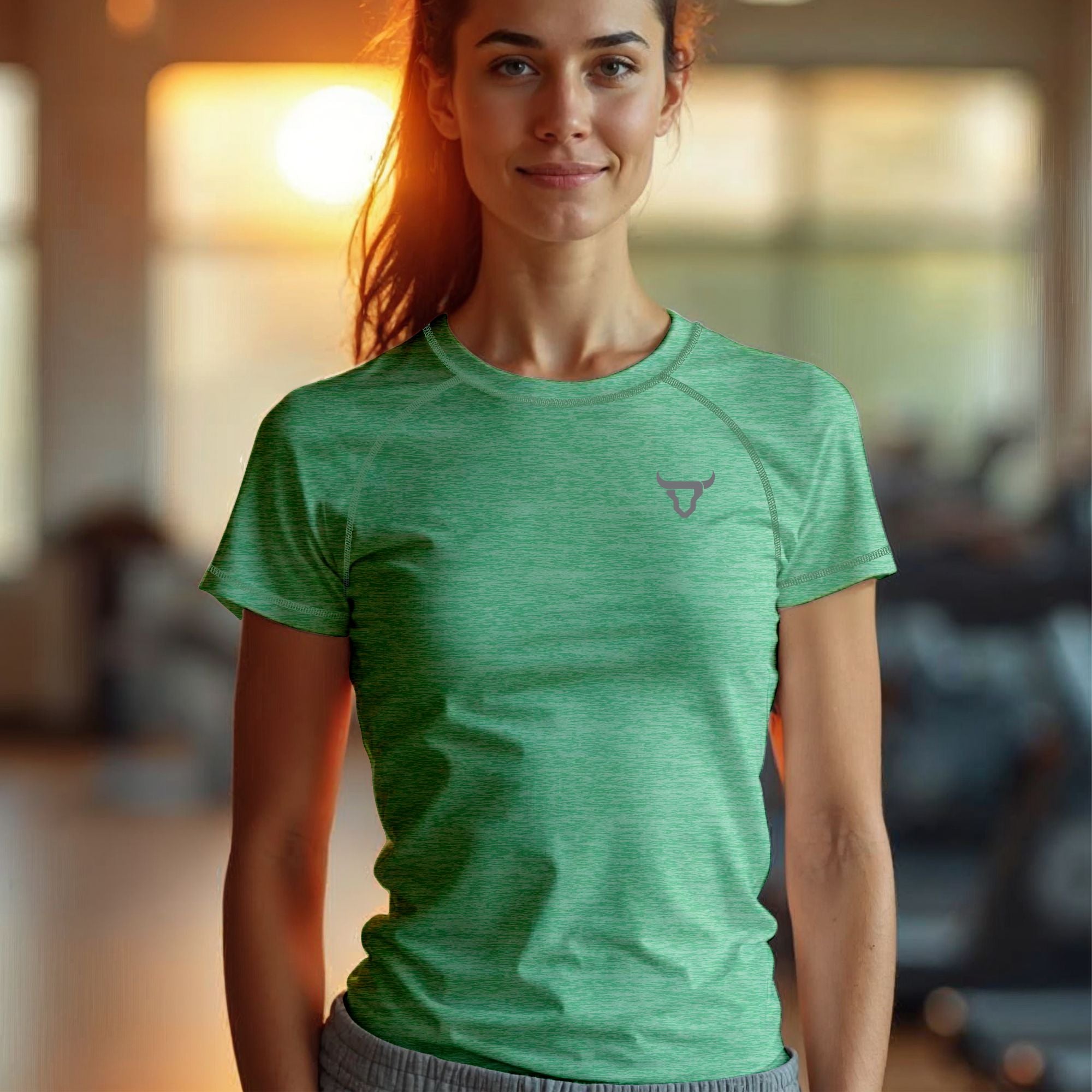 Toro Activa Women Classic Melange Tshirt Green