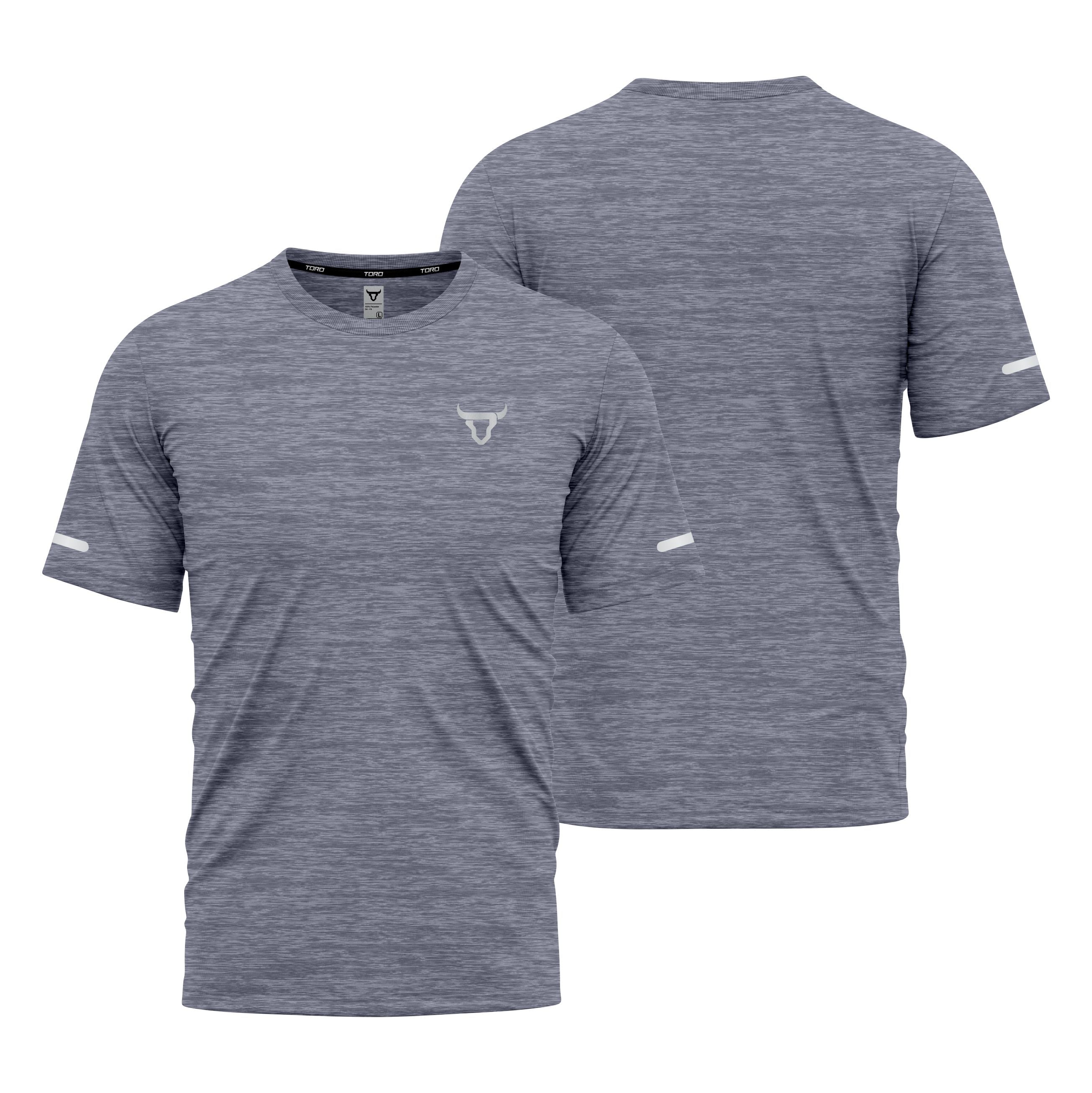 Toro Activa Kids  Short Sleeve Dry-fit Shirt Melange Grey