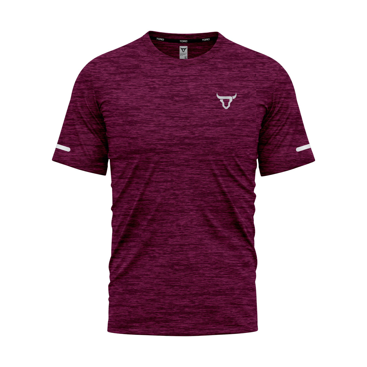 Toro Activa Kids Short Sleeve Dry-fit Shirt Melange Maroon
