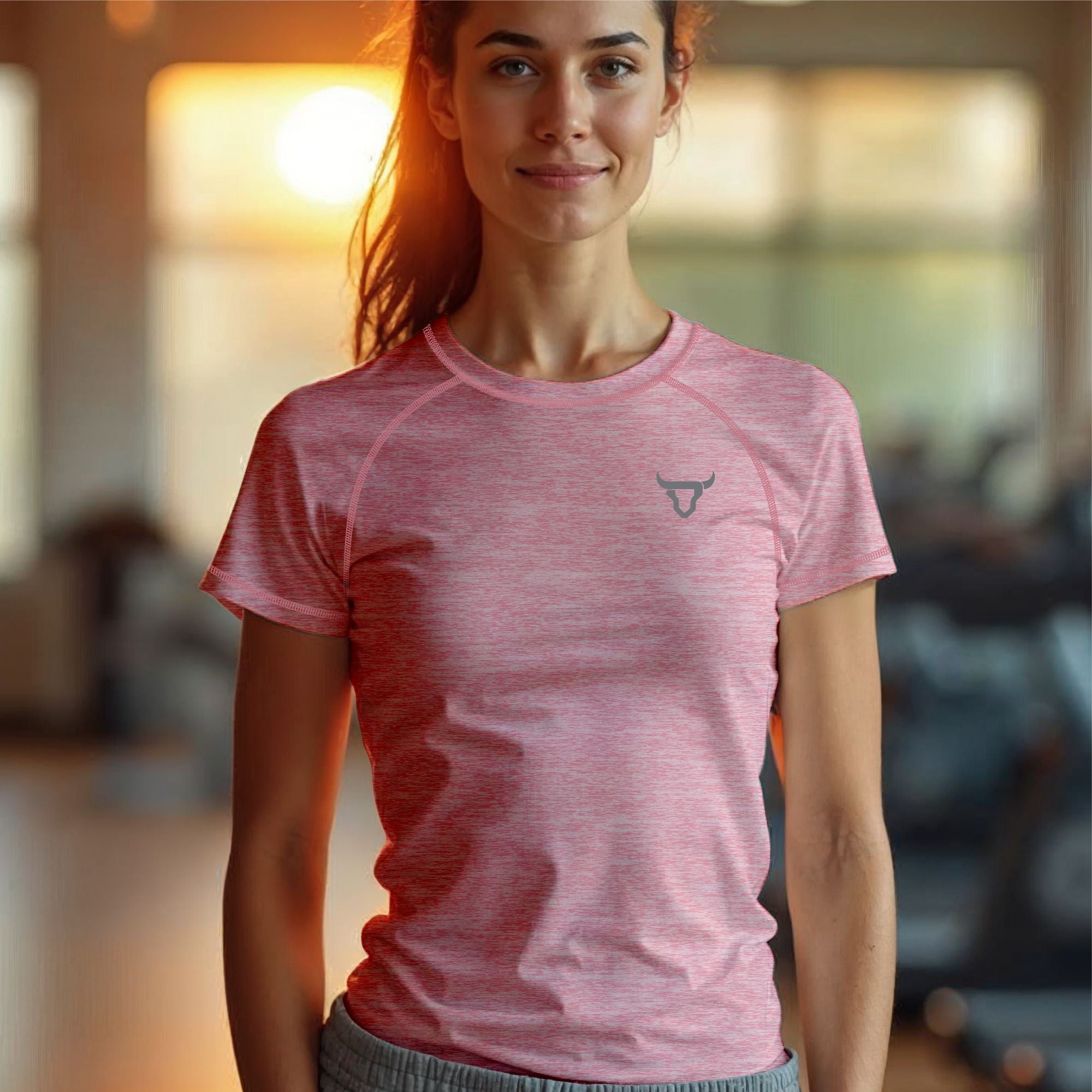 Toro Activa Women Classic Melange Tshirt Pink