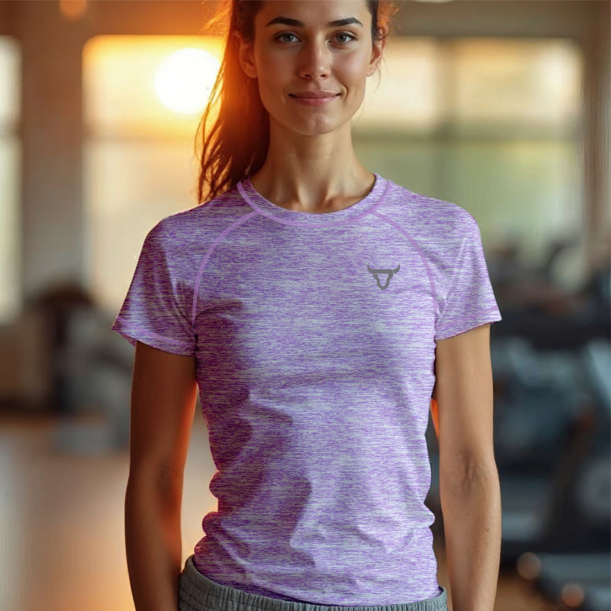 Toro Activa Women Classic Melange Tshirt Purple