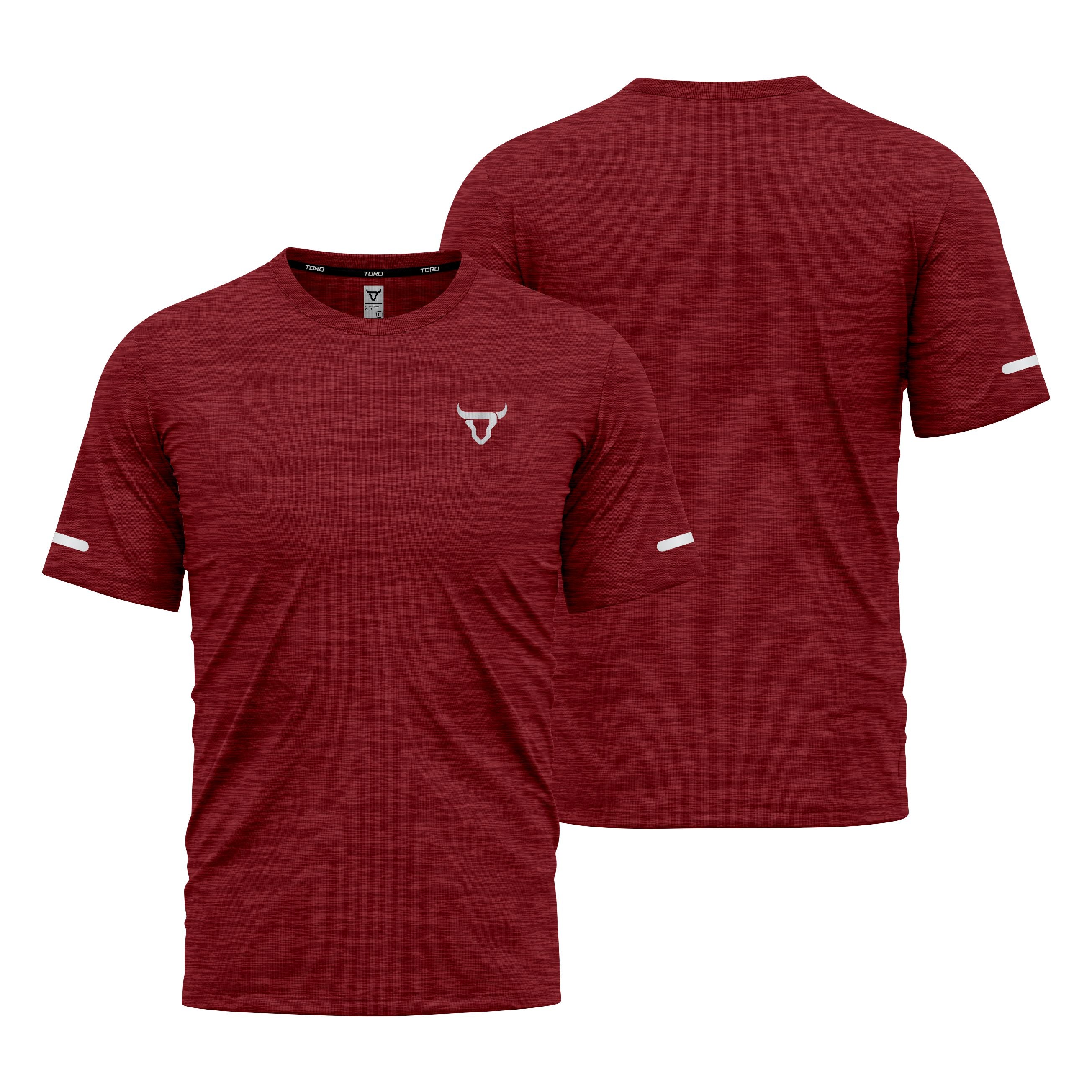Toro Activa Kids Short Sleeve Dry-fit Shirt Melange Red