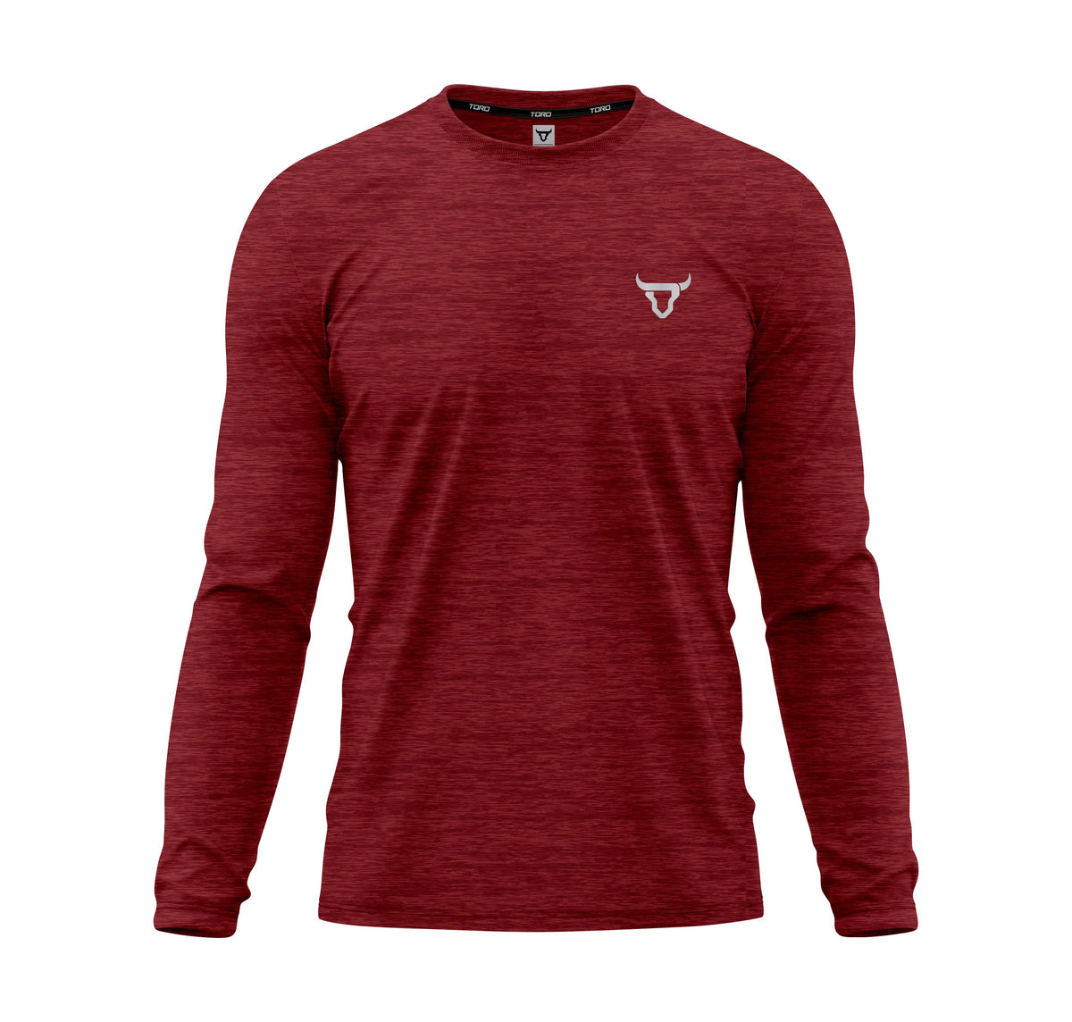 Toro Activa Mens Full Sleeve Dry-fit Shirt Melange Red