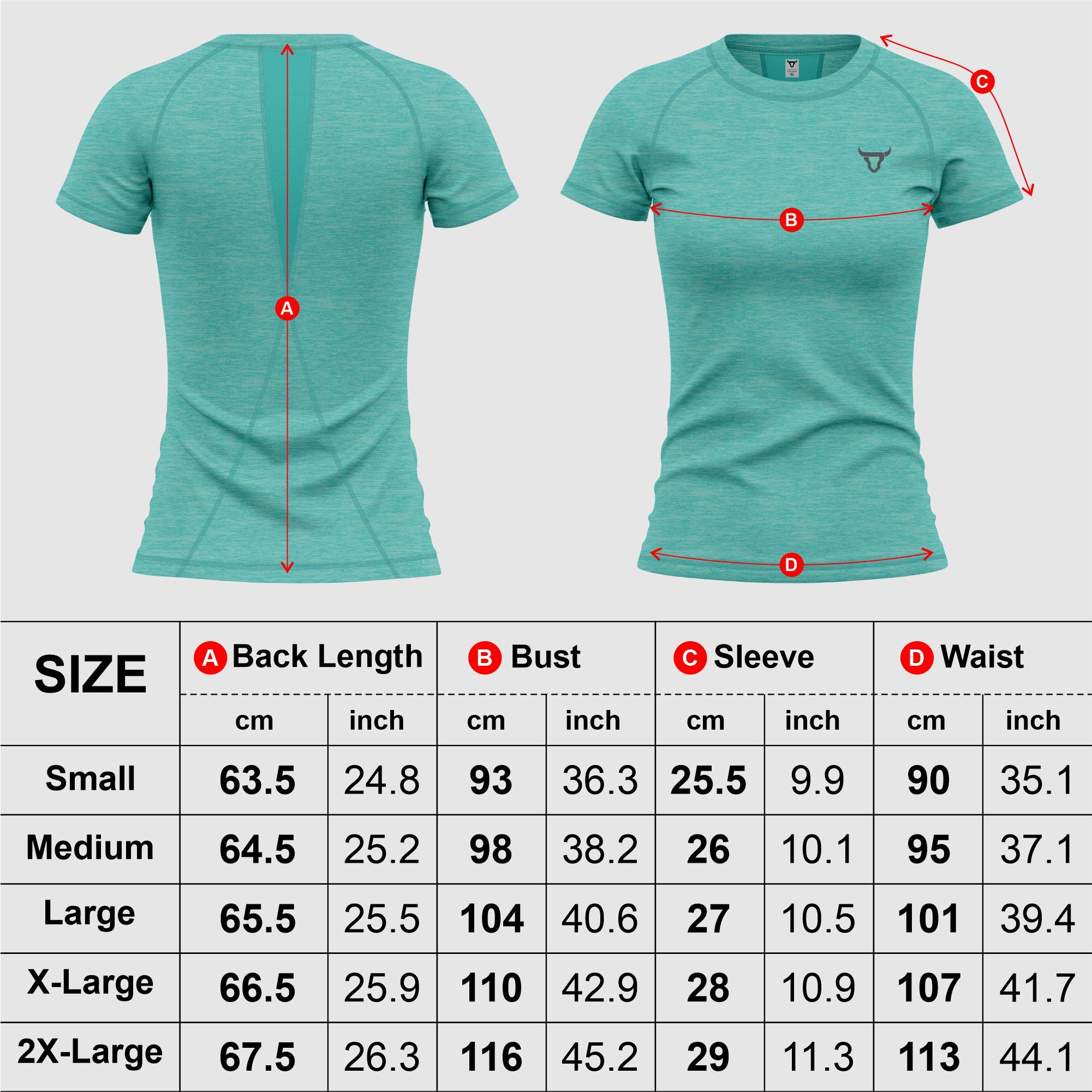 Toro Activa Women Classic Melange Tshirt Sky