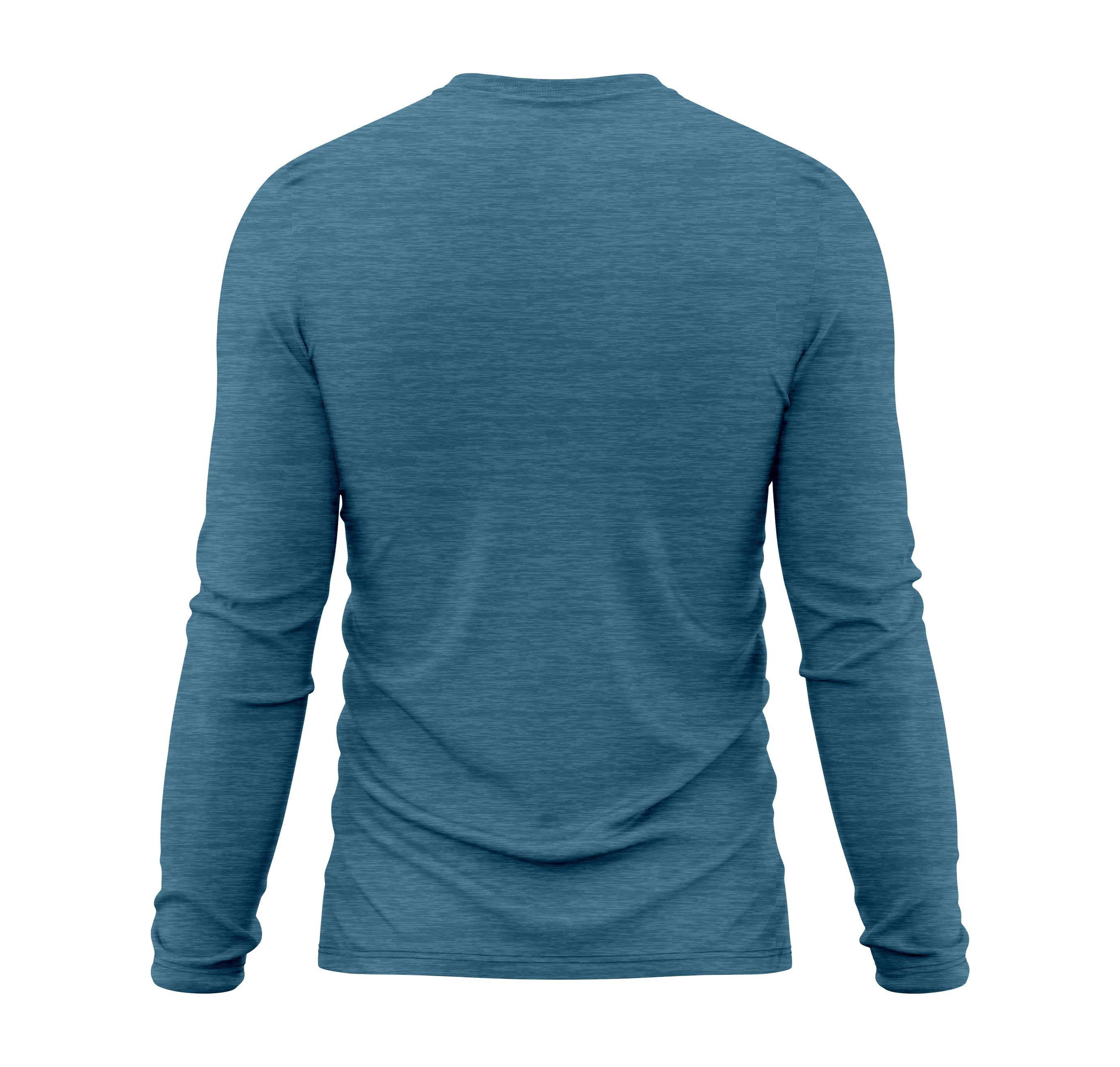 Toro Activa Mens Full Sleeve Dry-fit Shirt Melange Teal