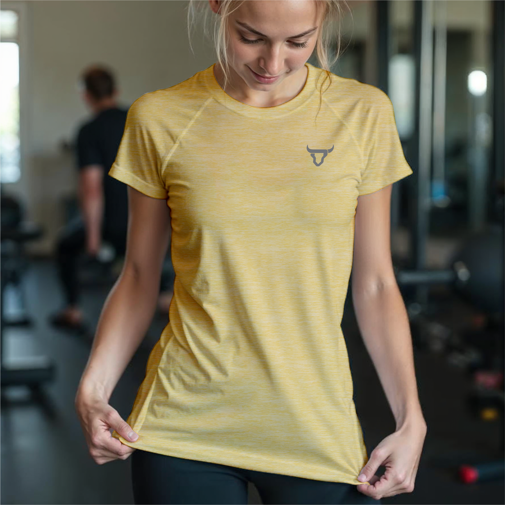 Toro Activa Women Classic Melange Tshirt Yellow