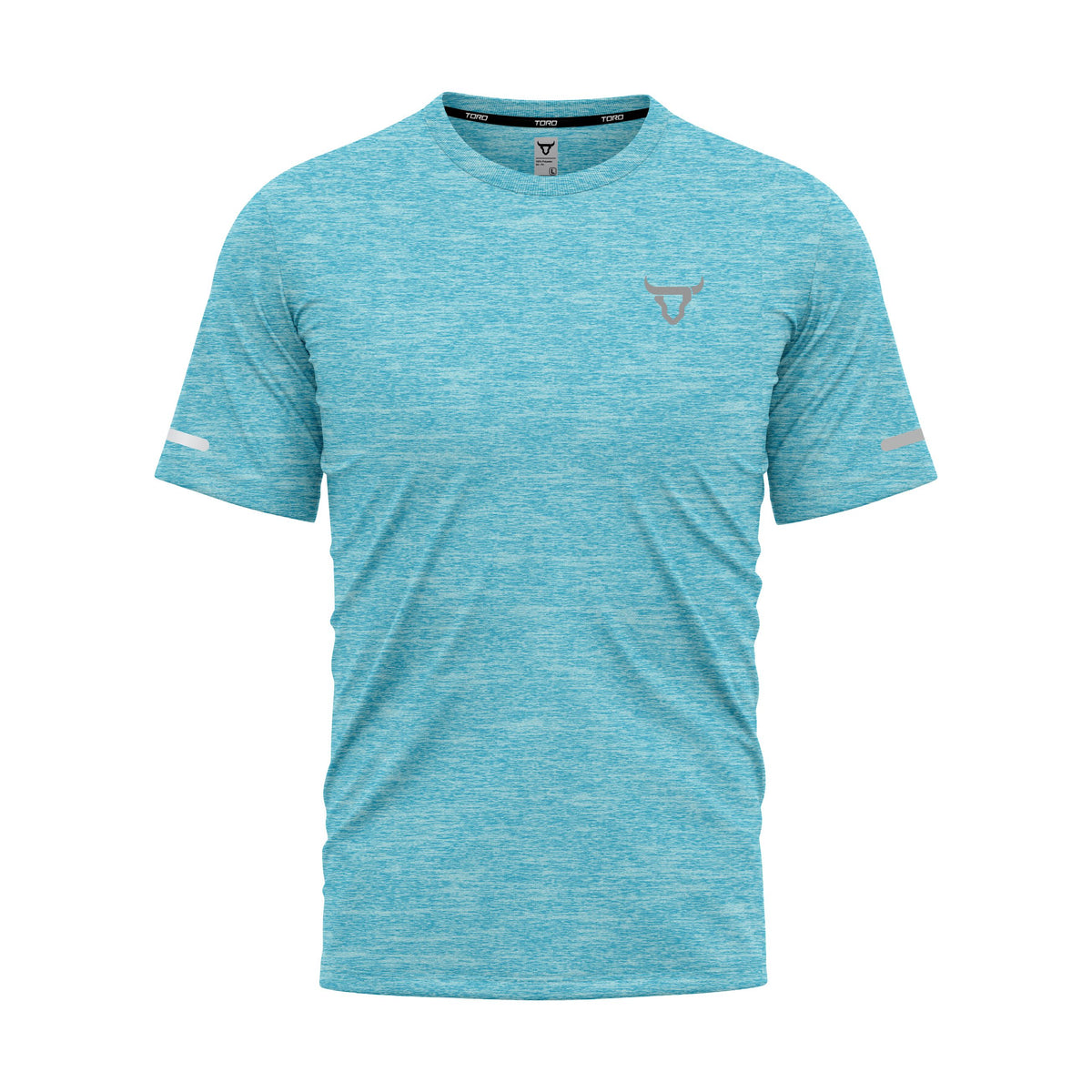 Toro Activa Kids  Short Sleeve Dry-fit Shirt Melange Blue