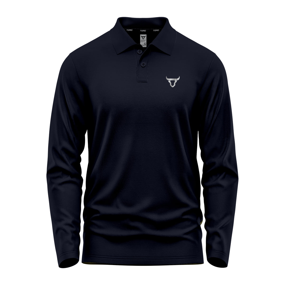 Toro Activa Mens Full Sleeve Polo Shirt Navy