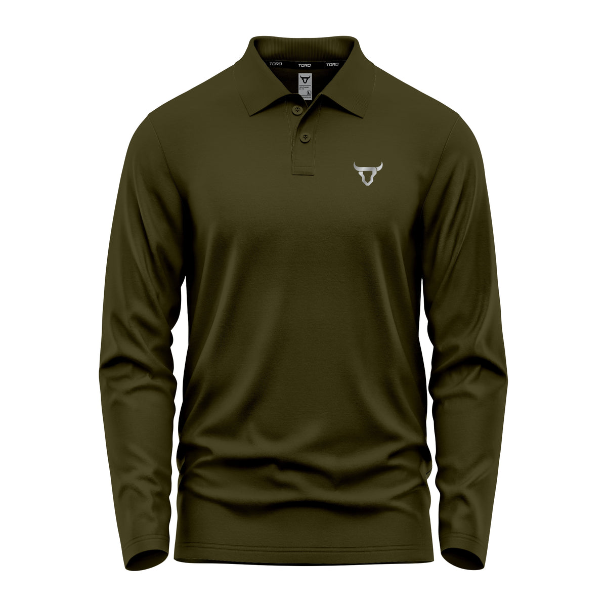 Toro Activa Mens Full Sleeve Polo Shirt OLIVE