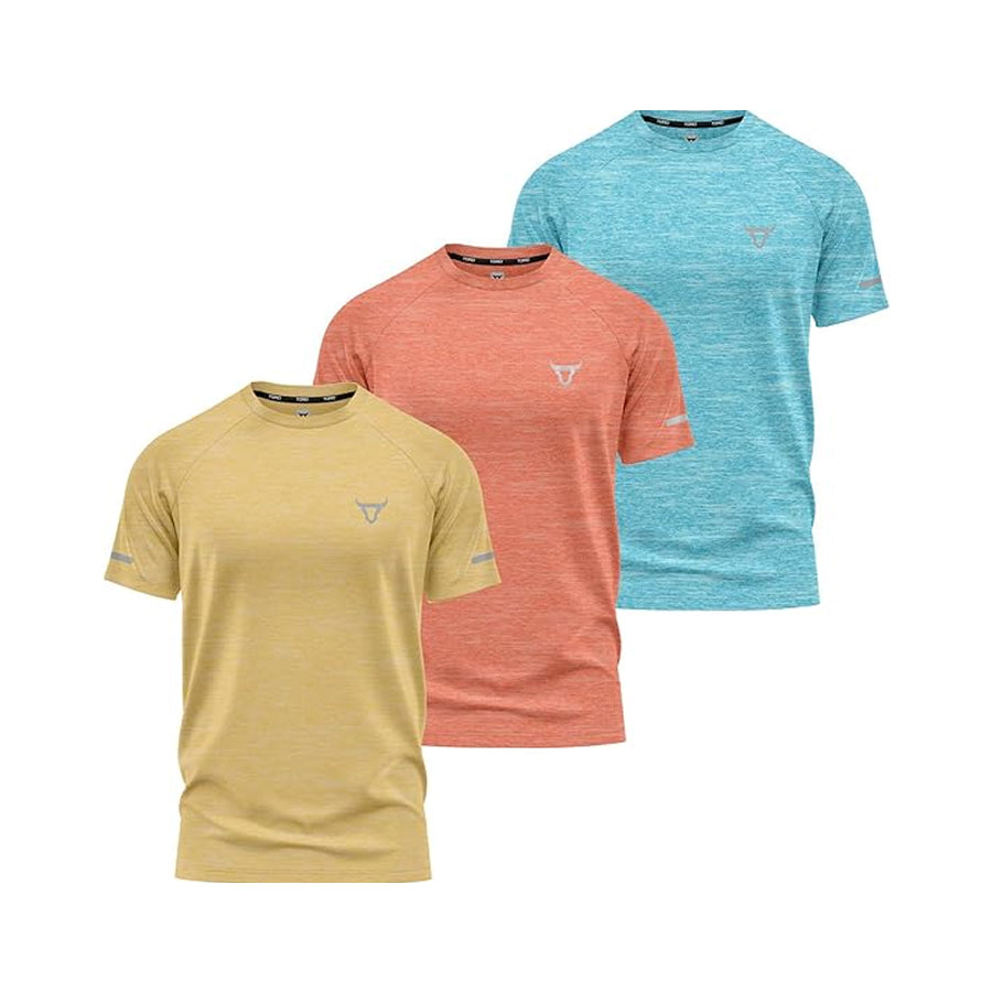 Toro Activa Performance Shirts - Pack of 3 Orange blue Yellow TORO ACTIVA