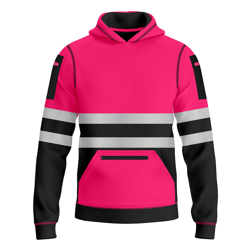 Toro Activa Hi-Vis Fleece Pullover Hoodie 1006 Kids Pink Black TORO ACTIVA