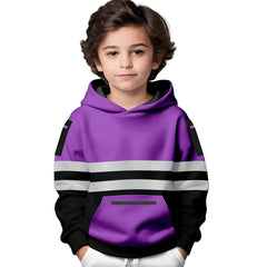 Toro Activa Hi-Vis Fleece Pullover Hoodie 1006 Kids Purple/Black TORO ACTIVA