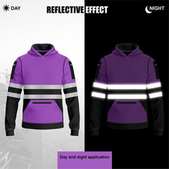 Toro Activa Hi-Vis Fleece Pullover Hoodie 1006 Kids Purple/Black TORO ACTIVA