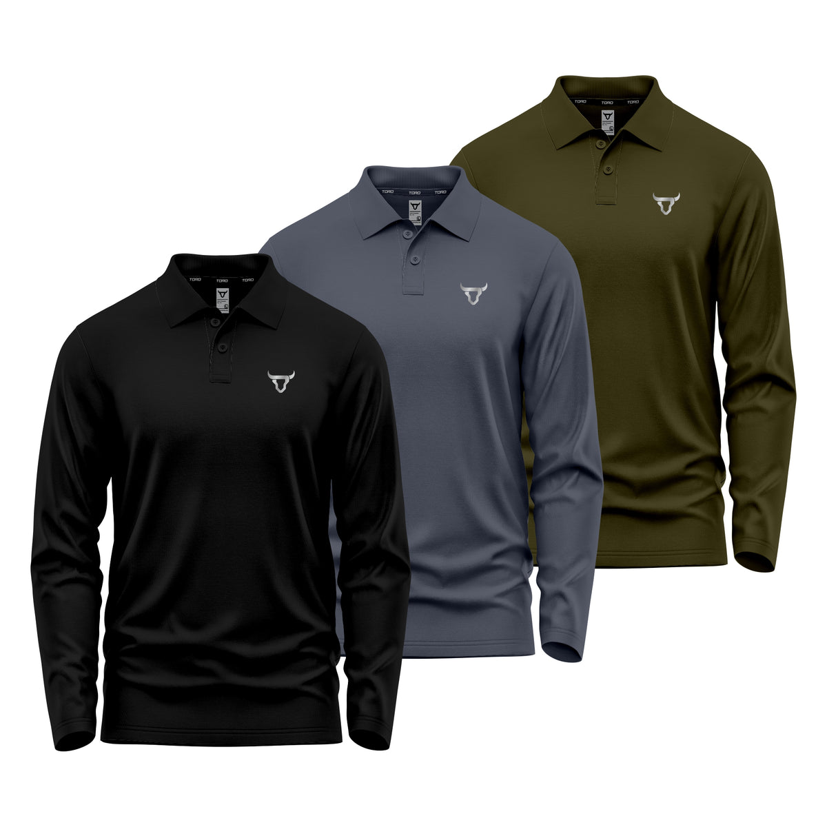 Toro Activa Pack of 3 mens Polo TShirts Regular Fit