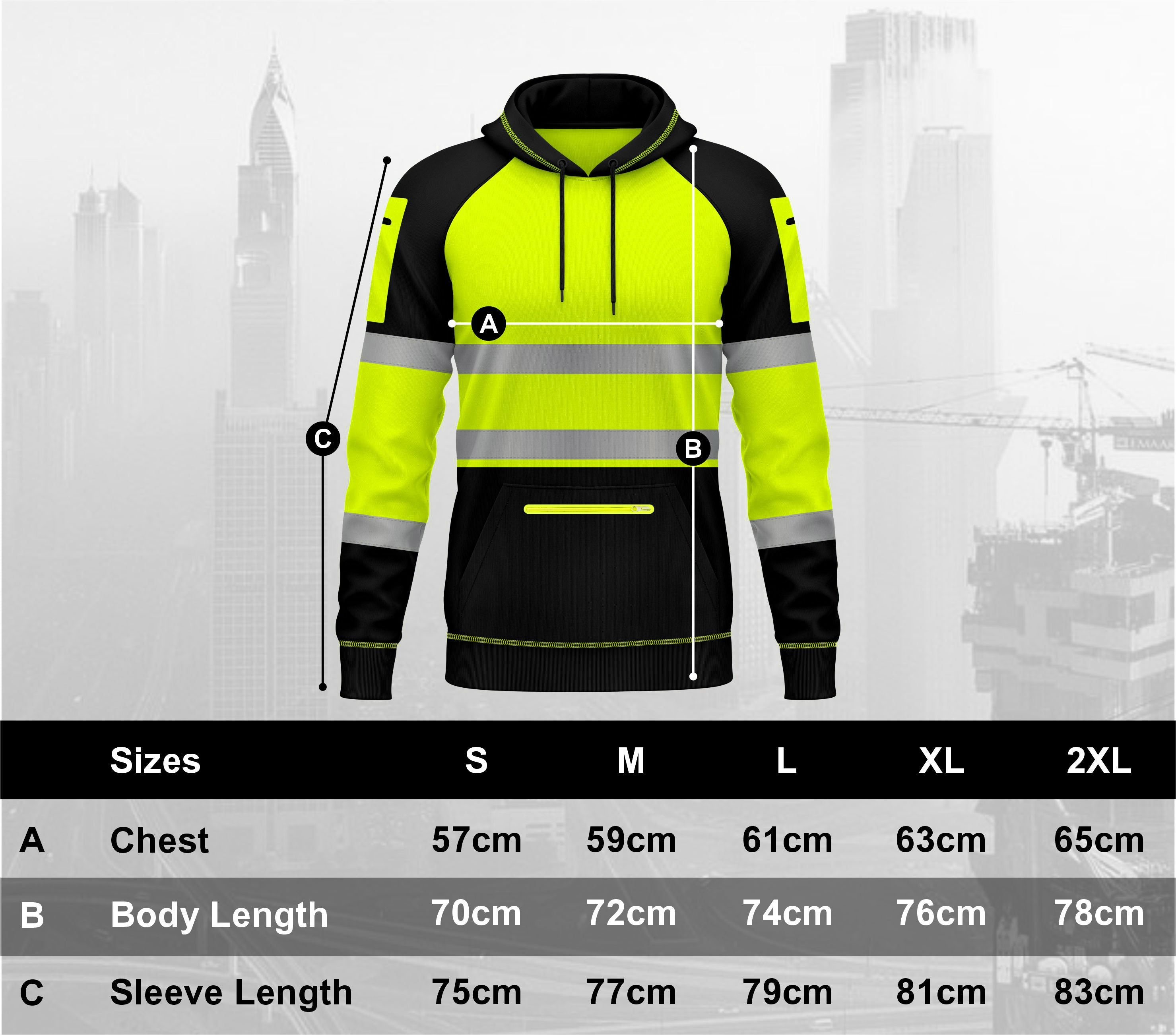 Toro Activa Hi-Vis Pullover Fleece Hoodie 1002 TORO ACTIVA
