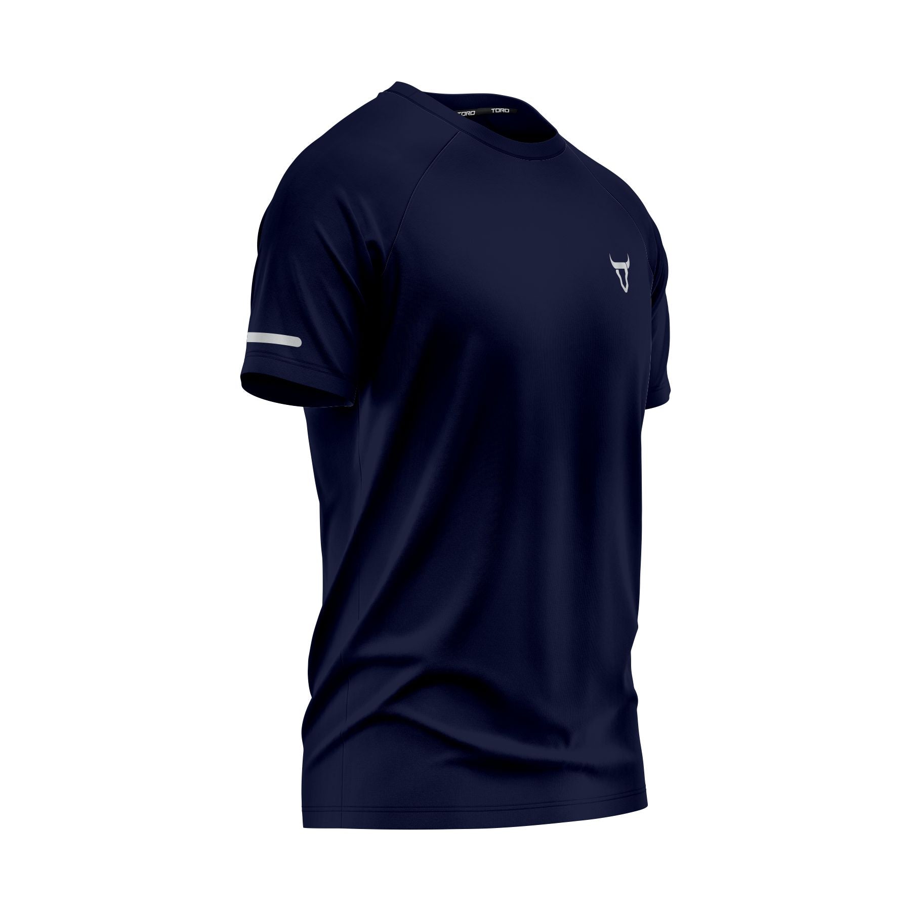 Toro Activa Men Short Sleeve T-Shirts Workout Navy Blue