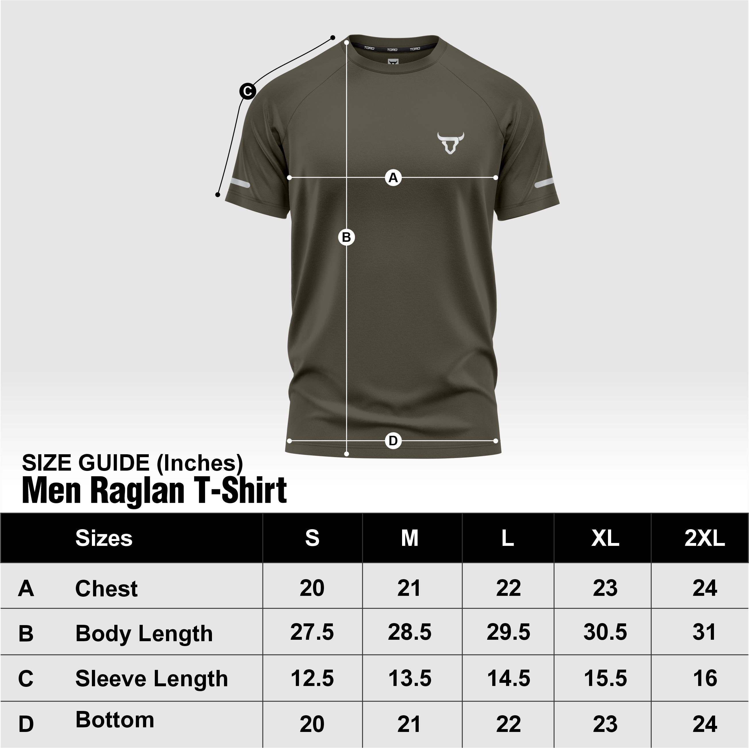 Toro Activa Men Short Sleeve T-Shirts Workout Olive Green
