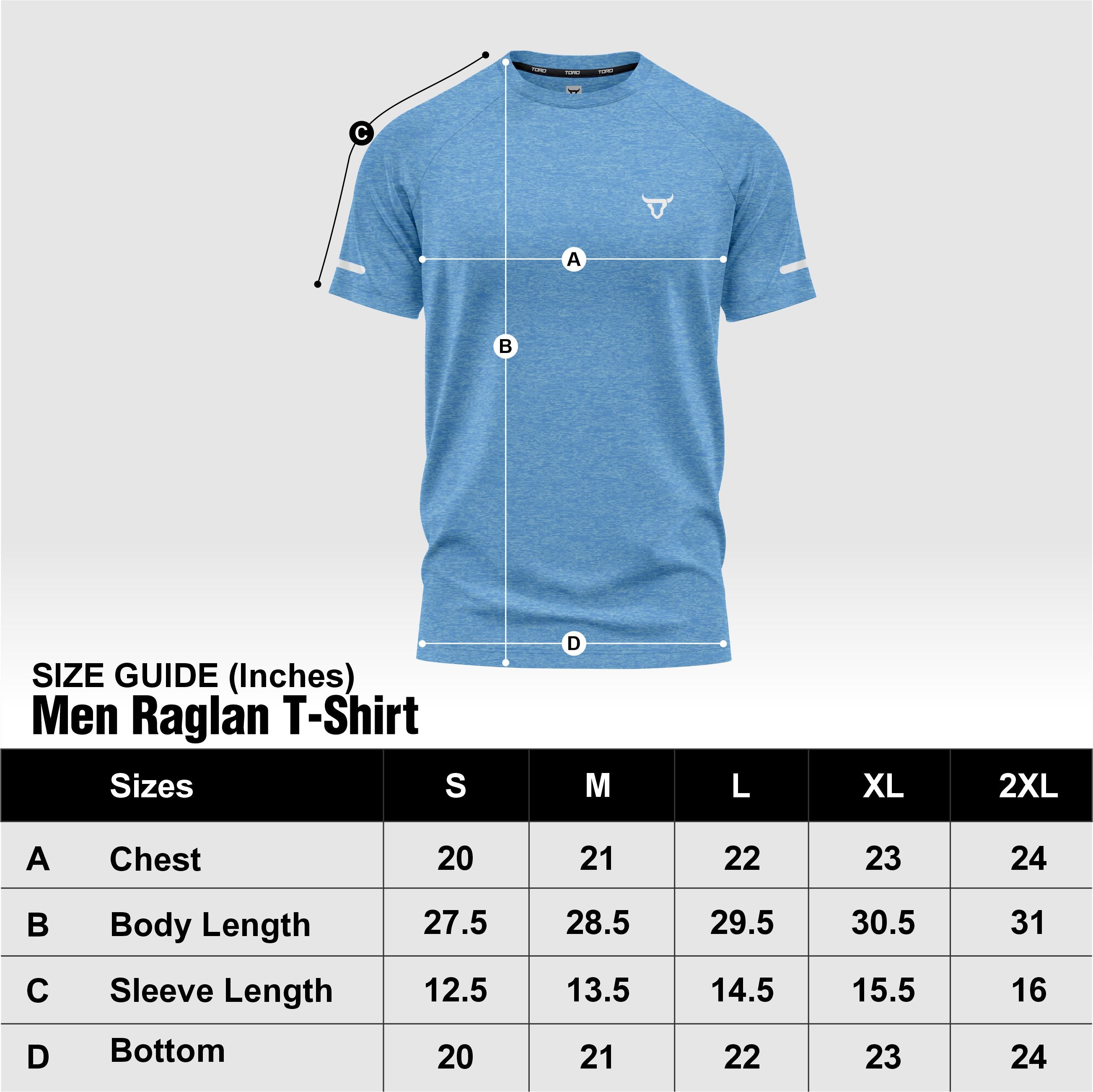 Toro Activa Men Short Sleeve T-Shirts Workout Sea Blue