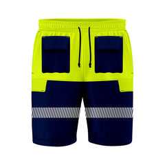 Toro Activa Hi-Vis Fleece Shorts SH107 Yellow Navy TORO ACTIVA