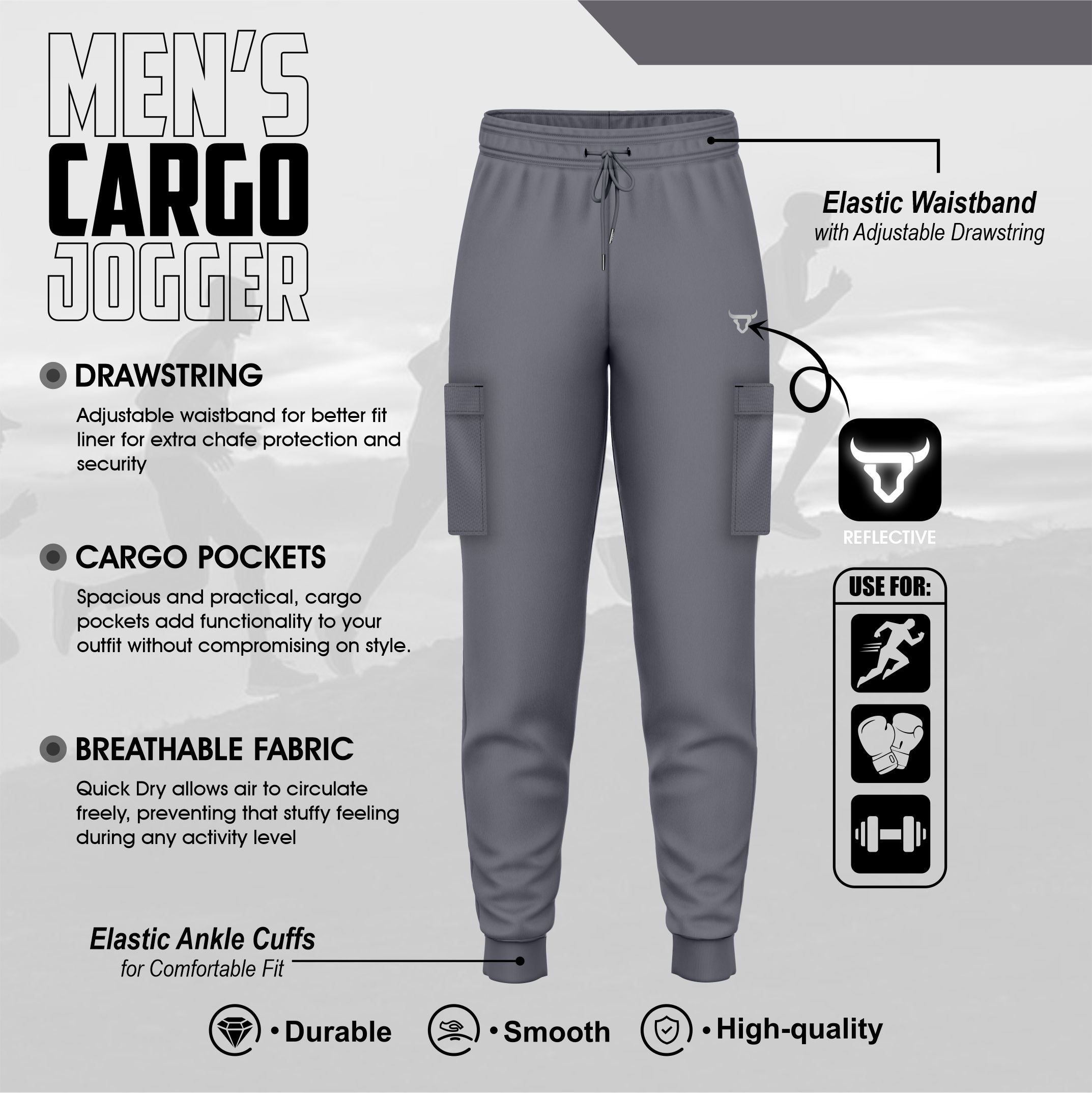 Toro Activa Men Tech Fleece Performance Joggers TORO ACTIVA