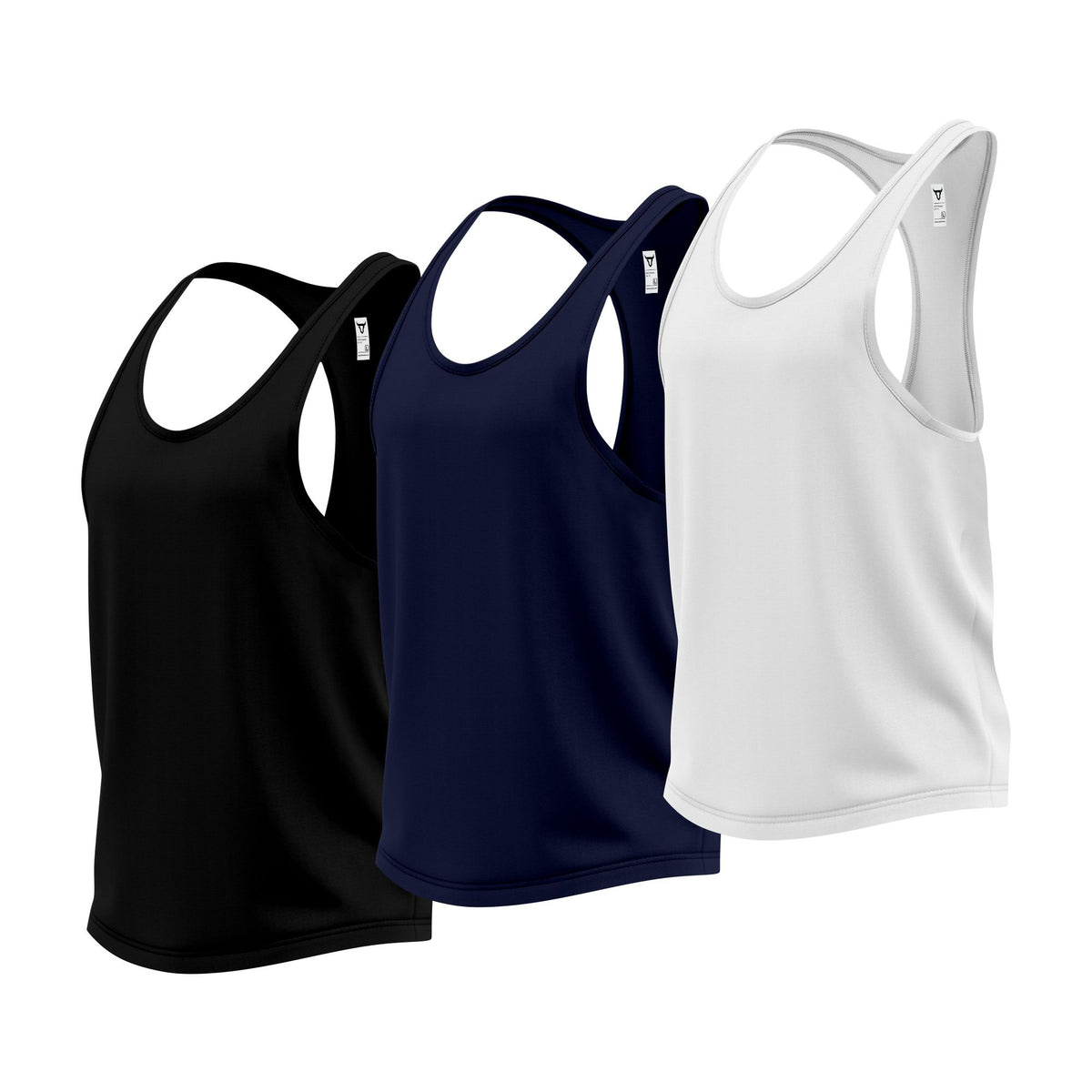 Toro Activa Mens Tank Top Set of 3  Black Navy White